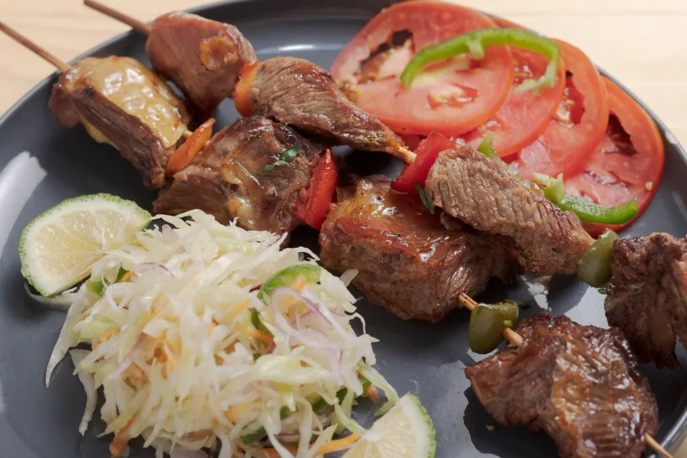 Exquisite grilled beef dish served at 7Days Motel Entebbe